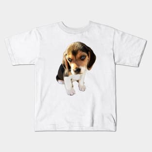 Beagle Dog Cute Puppy Eyes Kids T-Shirt